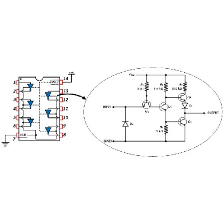 a simple electronic circuit diagram