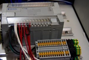 a photo of a MicroLogix RSL500 PLC