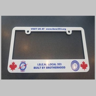 ibew local 353 licence plate cover