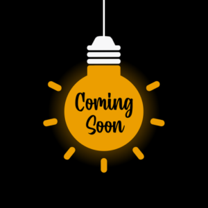 Graphic of a lighted bulb with "Coming Soon" text