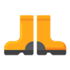 Icon showing a pair of 2 orange boots