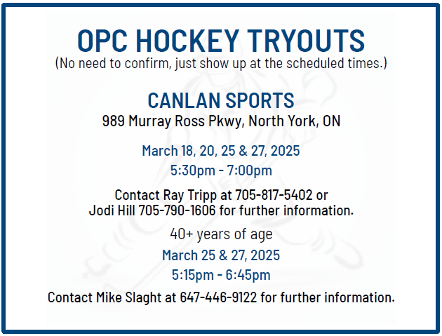 OPC Hockey Tryouts 2025