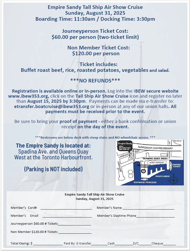 Tall Ship Air Show Boat Cruise Advertisement