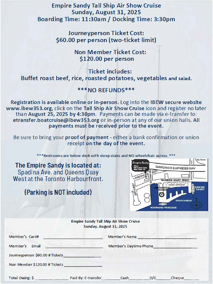 Tall Ship Air Show Boat Cruise Advertisement