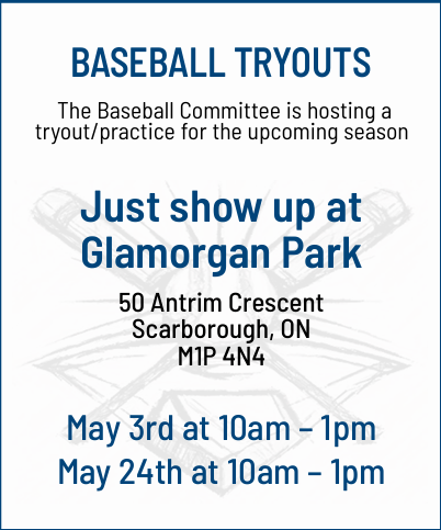 Baseball Tryouts Ad